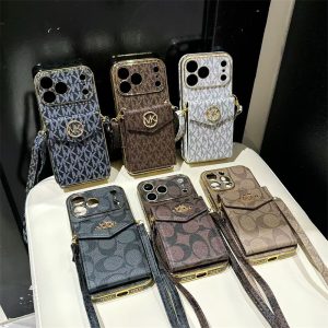 マイケルコース iphone17 ケース iphone air/17pro ケース コーチ風 iphone17promax/16promax ケース カード ケース 付き スマホ ショルダー 人気 ブランド 携帯ケース ビジネス ブランド