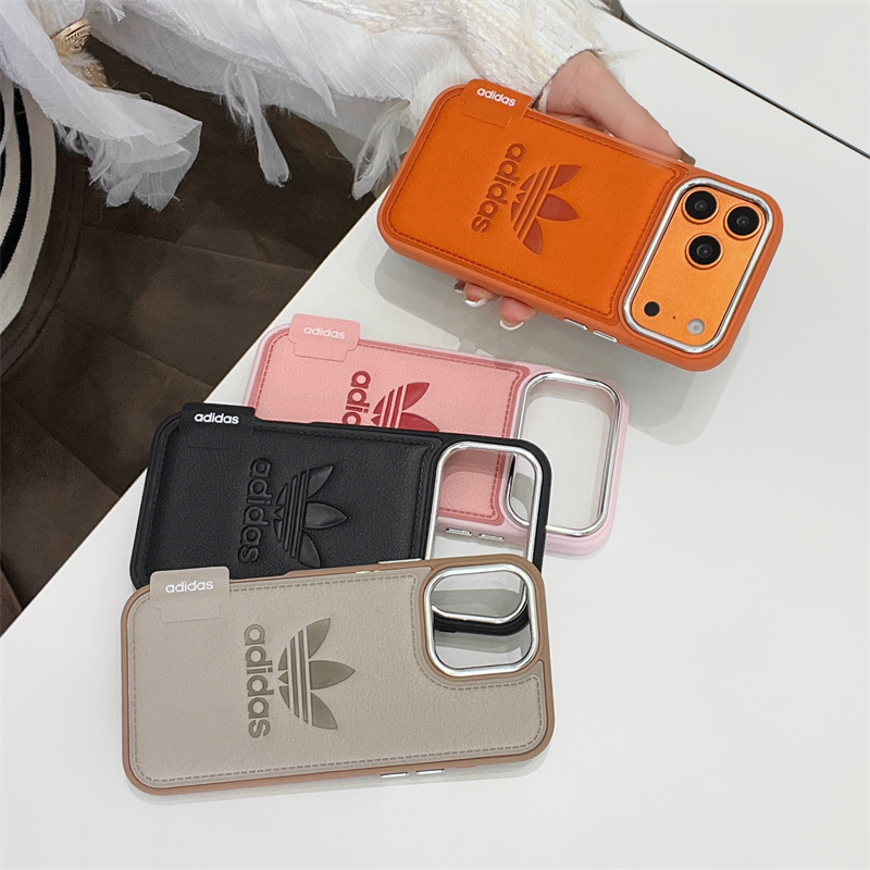 アディダス iphone17 ケース iphone17pro/17promax ケース レザー ブランド iphone16/16pro ケース 海外 人気 スマホケース カップル お 揃い ブランド iphone15/14/13 ケース モテ る メンズ - 画像 (6)