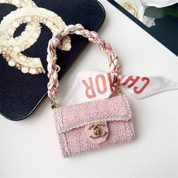シャネル ミニポーチ chanel airpods ケース 小物 入れ ポーチ 小さめ