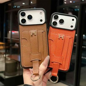 アイフォン17 ケース エルメス スマホケース バンド 付き 使い勝手 iphone17pro/17promax ケース 背面 収納 ブランド iphone16/15 ケース 革 ブランド iphone15pro/14pro ケース 落下防止