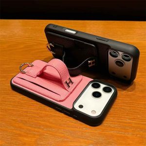 Alternative view of アイフォン17 ケース エルメス スマホケース バンド 付き 使い勝手 iphone17pro/17promax ケース 背面 収納 ブランド iphone16/15 ケース 革 ブランド iphone15pro/14pro ケース 落下防止
