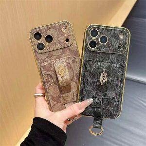 iphone17/16 ケース レザー ブランド コーチ スマホケース iphone17pro/16pro ケース カード 収納 ブランド スマホケース バンド 付き 使い勝手 iphone15/15pro/14 ケース ベルト 付き ブランド