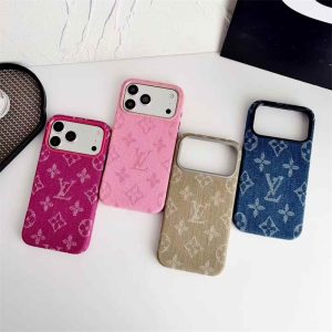 iphone17/17pro ケース デニム ブランド iphone16/15 ルイ ヴィトン ケース iphone16pro/15proケース 大人可愛い ハイブランド iphone14/13 ケース 布地 iphone14promax/13pro ケース モノグラム iphone ケース 人気 ブランド 女性 30 代