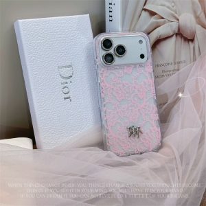 Alternative view of iphone18pro/17proケース ハイブランド 女子 iphone17/16/16pro ケース dior パロディ iphone16promax/15pro ケース クリア ブランド iphone15/14 ケース レース 柄 iphone ケース 人気 ブランド 女子 スマホケース 韓国 流行り